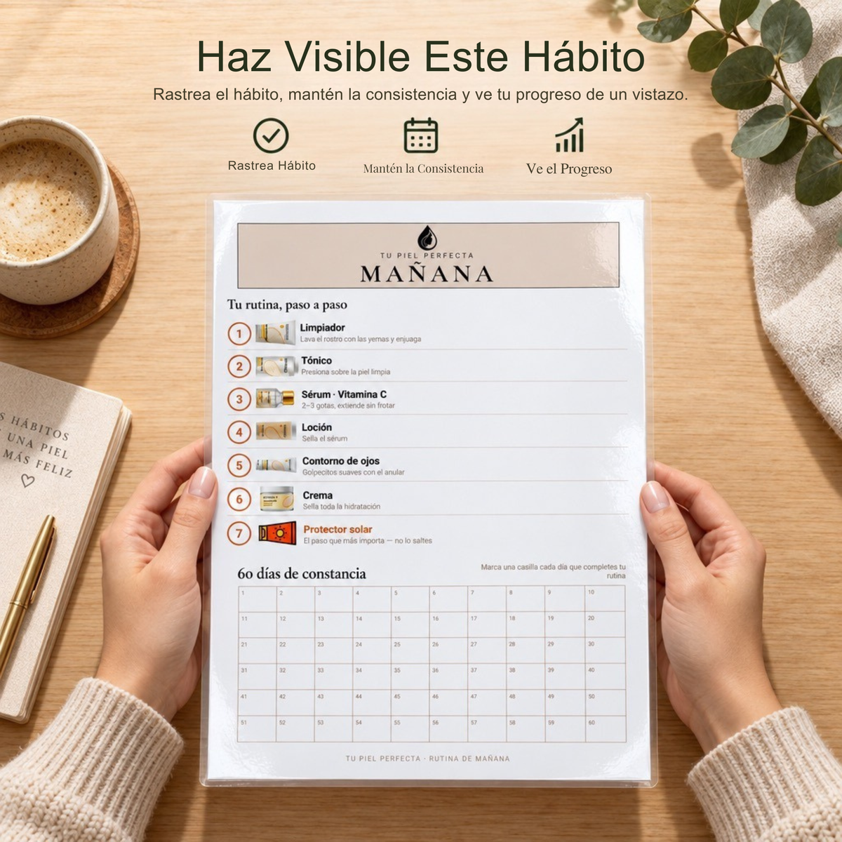 Kit Cuidado Facial BioAqua + Tracker Físico 60 Días | Constancia Garantizada